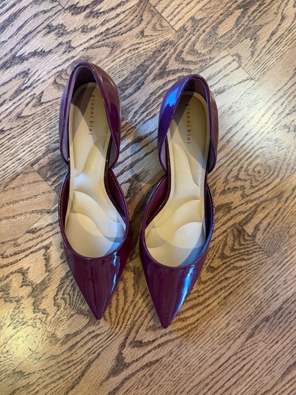 Gianni Bini Wine Color Kitten Heels